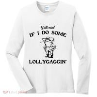 YAll Mind If I Do Some Lollygaggin Cute Frog Women's Long Sleeve Shirt thumb 0