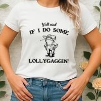 YAll Mind If I Do Some Lollygaggin Cute Frog Women's T-Shirt thumb 2