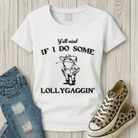 YAll Mind If I Do Some Lollygaggin Cute Frog Women's T-Shirt thumb 3