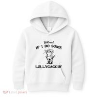 YAll Mind If I Do Some Lollygaggin Cute Frog Kids Hoodie thumb 0