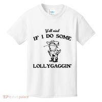 YAll Mind If I Do Some Lollygaggin Cute Frog Kids T-Shirt thumb 0