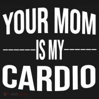 Your Mom Is My Cardio Funny Gym Saying Meaningful Gift Doggie Tank thumb 4