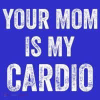 Your Mom Is My Cardio Funny Cool Gift Visor thumb 3