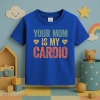 Your Mom Is My Cardio Funny Saying Meaningful Gift Toddler T-Shirt thumb 3