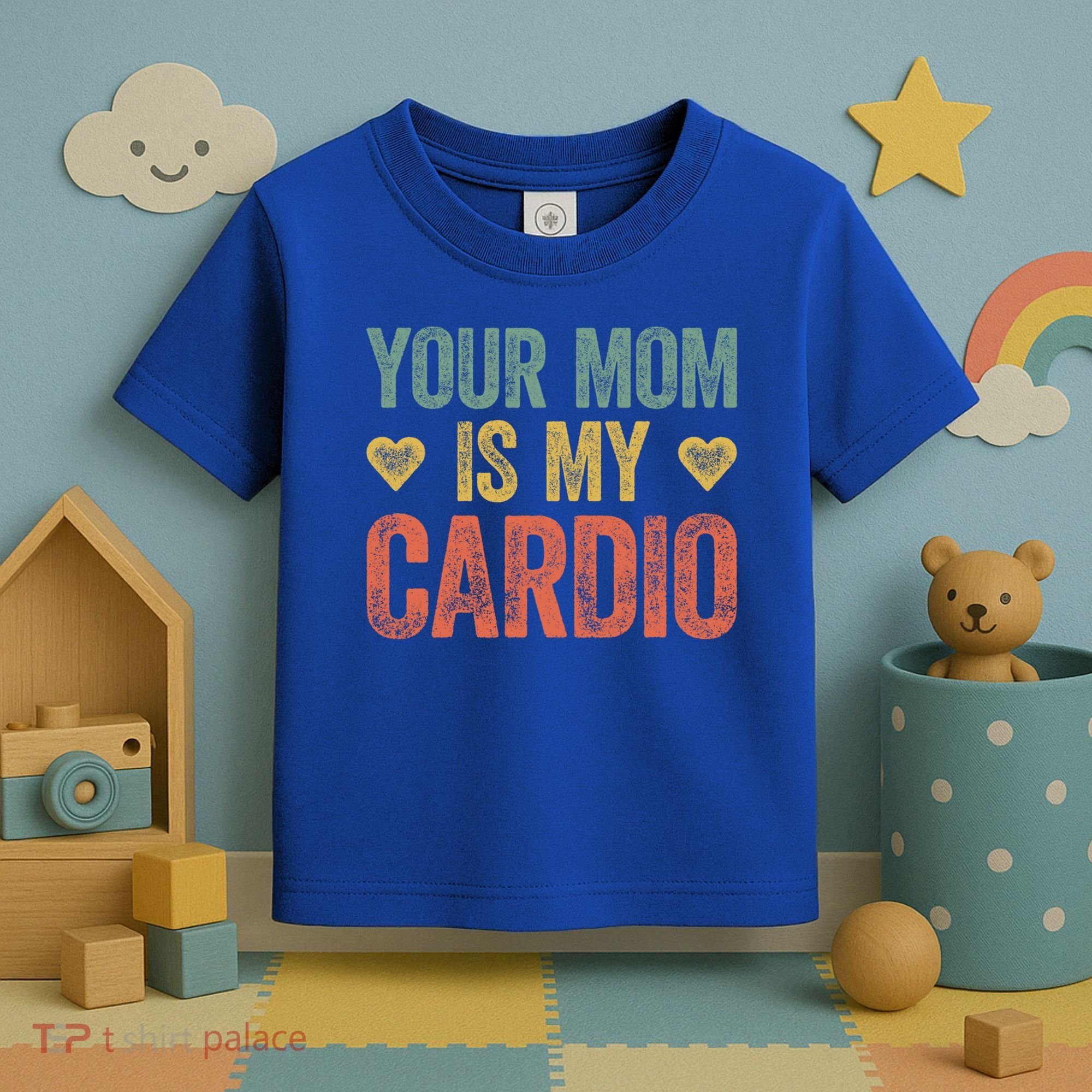 Your Mom Is My Cardio Funny Saying Meaningful Gift Toddler T-Shirt