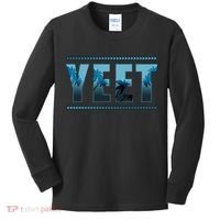 Cool Yeet Meme Kids Long Sleeve Shirt thumb 0