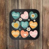 You Matter Kindness Be Kind Groovy Mental Health Matters Coaster thumb 0