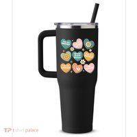 You Matter Kindness Be Kind Groovy Mental Health Matters 40oz Vacuum Insulated Stainless Steel Travel Tumbler thumb 2