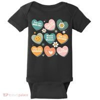 You Matter Kindness Be Kind Groovy Mental Health Matters Baby Bodysuit thumb 0