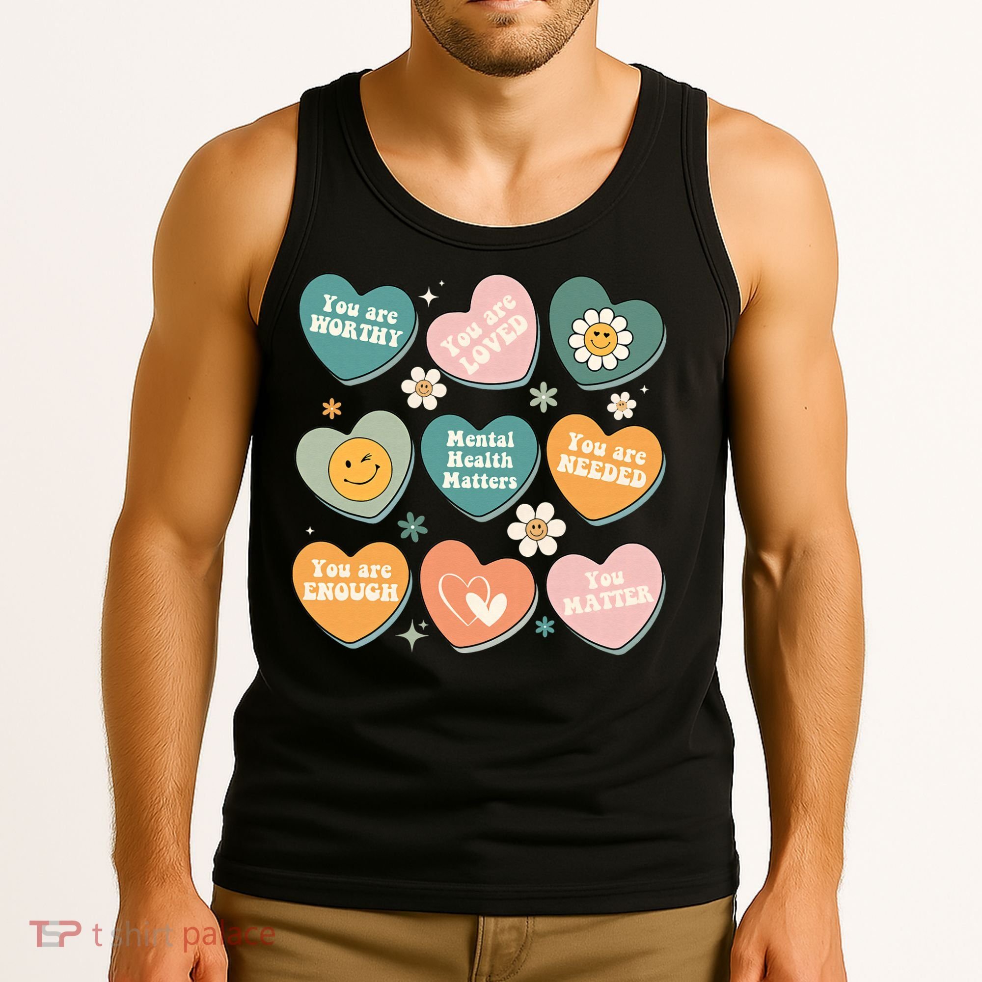 You Matter Kindness Be Kind Groovy Mental Health Matters Tank Top