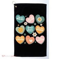 You Matter Kindness Be Kind Groovy Mental Health Matters Golf Towel thumb 0
