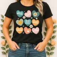 You Matter Kindness Be Kind Groovy Mental Health Matters Women's T-Shirt thumb 2