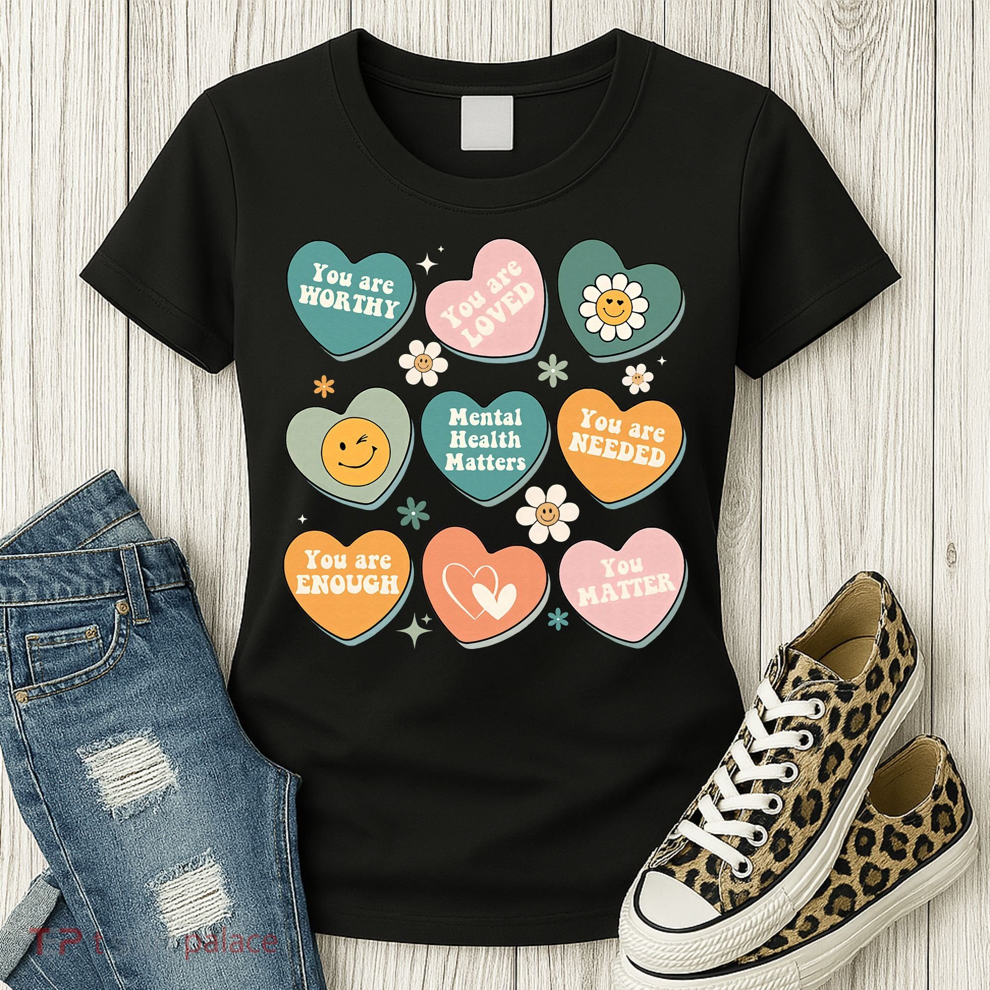 You Matter Kindness Be Kind Groovy Mental Health Matters Women's T-Shirt