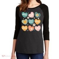 You Matter Kindness Be Kind Groovy Mental Health Matters Women's Tri-Blend 3/4-Sleeve Raglan Shirt thumb 2