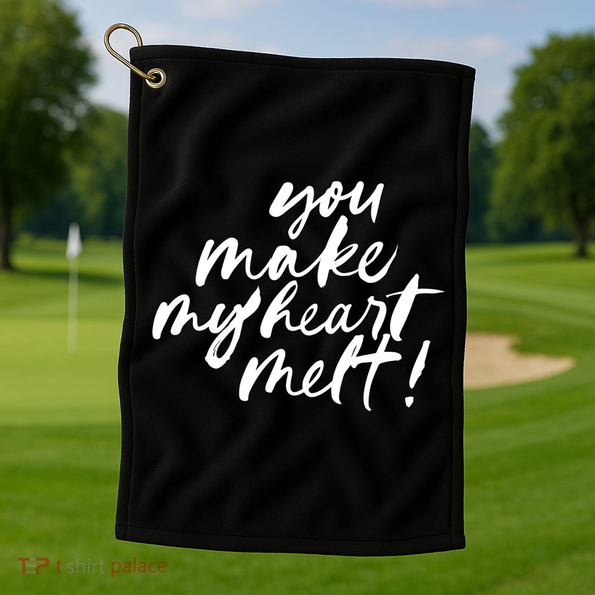 You Make My Heart Melt Cute Gift Golf Towel