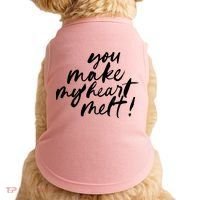 You Make My Heart Melt Cute Gift Doggie Tank thumb 0