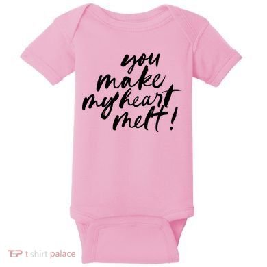 You Make My Heart Melt Cute Gift Baby Bodysuit