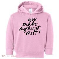 You Make My Heart Melt Cute Gift Toddler Hoodie thumb 0