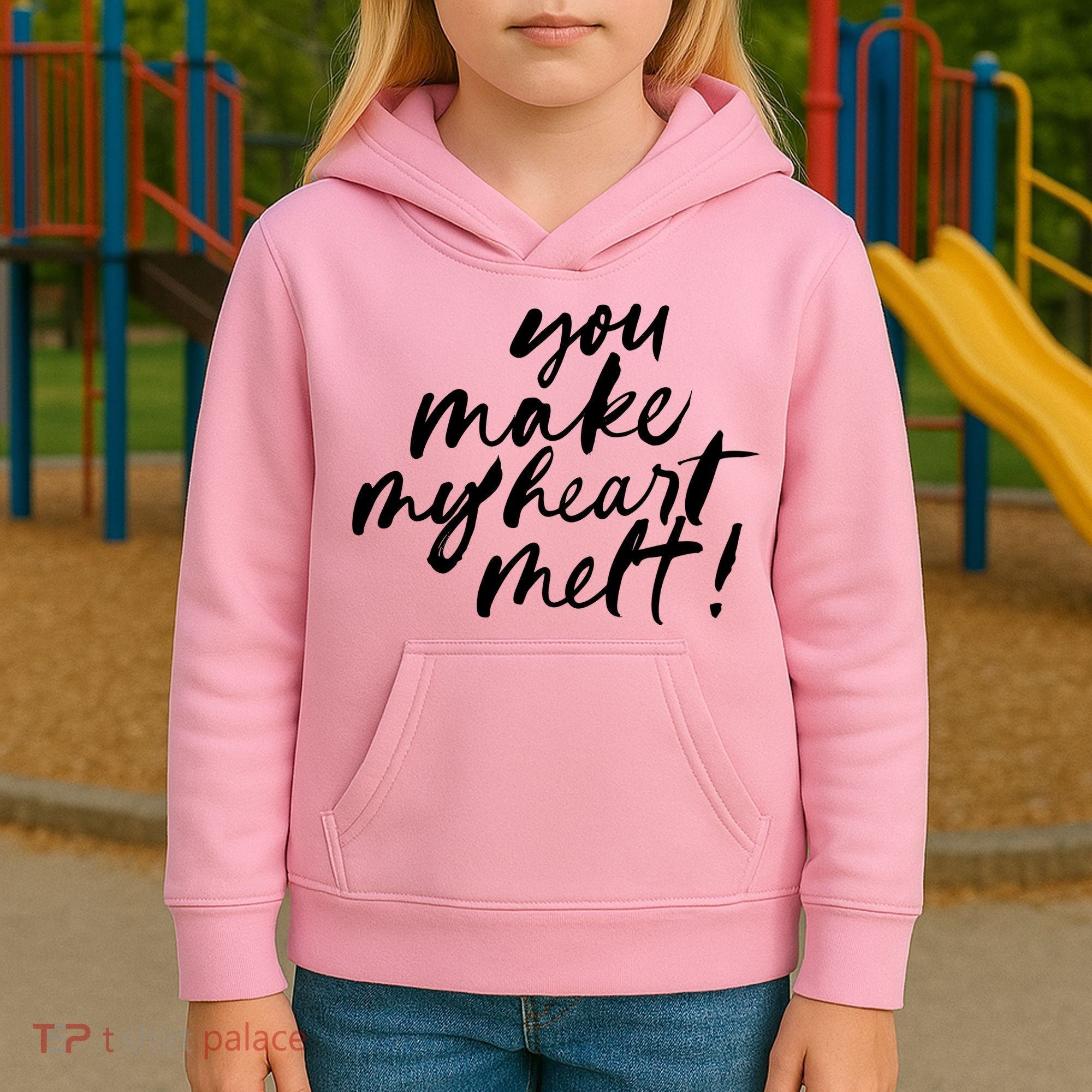 You Make My Heart Melt Cute Gift Kids Hoodie