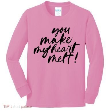 You Make My Heart Melt Cute Gift Kids Long Sleeve Shirt