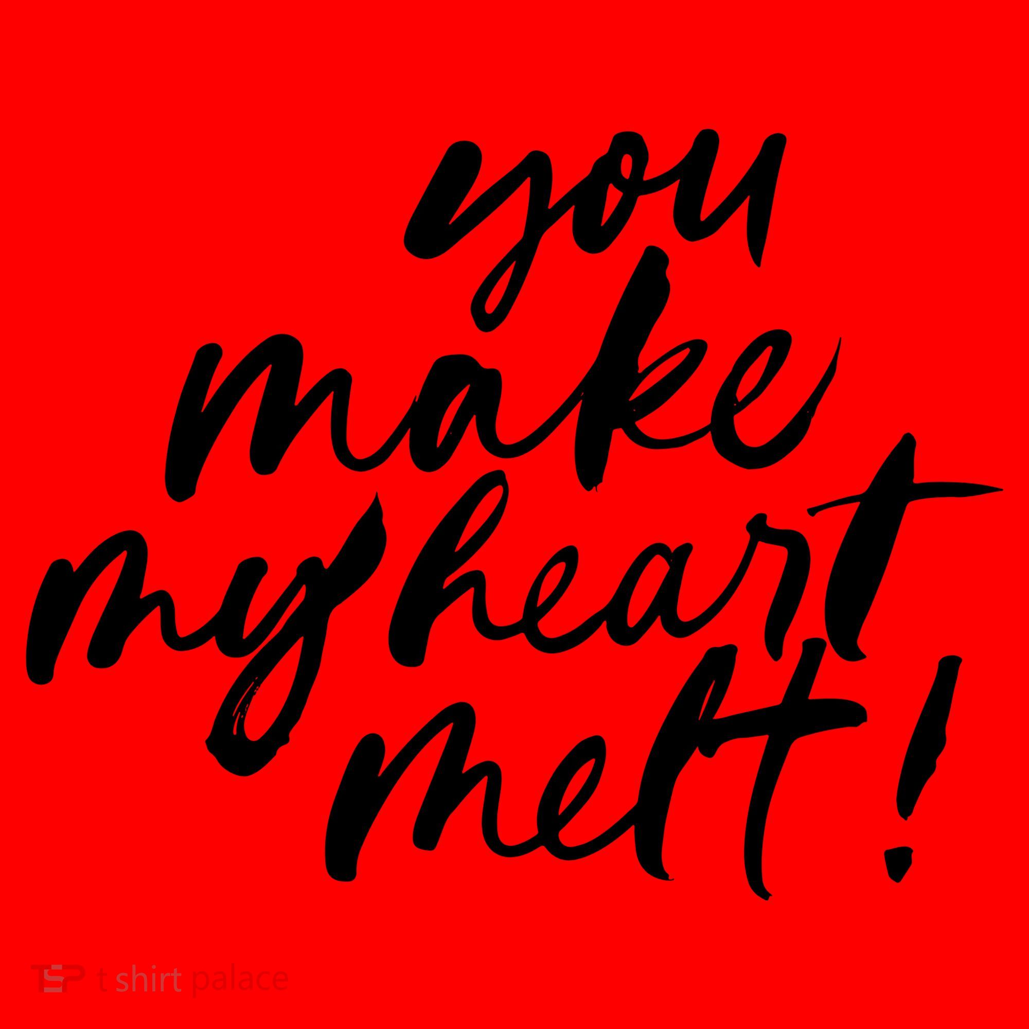 You Make My Heart Melt Cute Gift Santa Hat