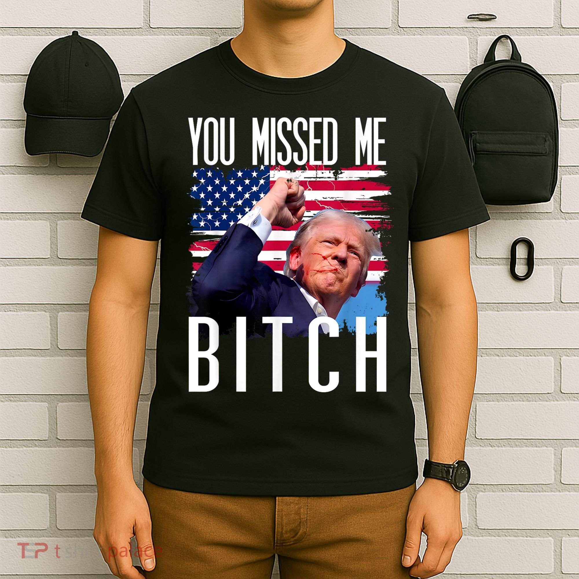 You Missed Me Bitch Trump 2024 Survived Election Rally T-Shirt