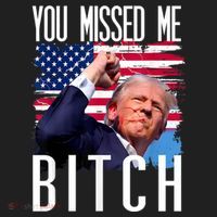 You Missed Me Bitch Trump 2024 Survived Election Rally Golf Towel thumb 3