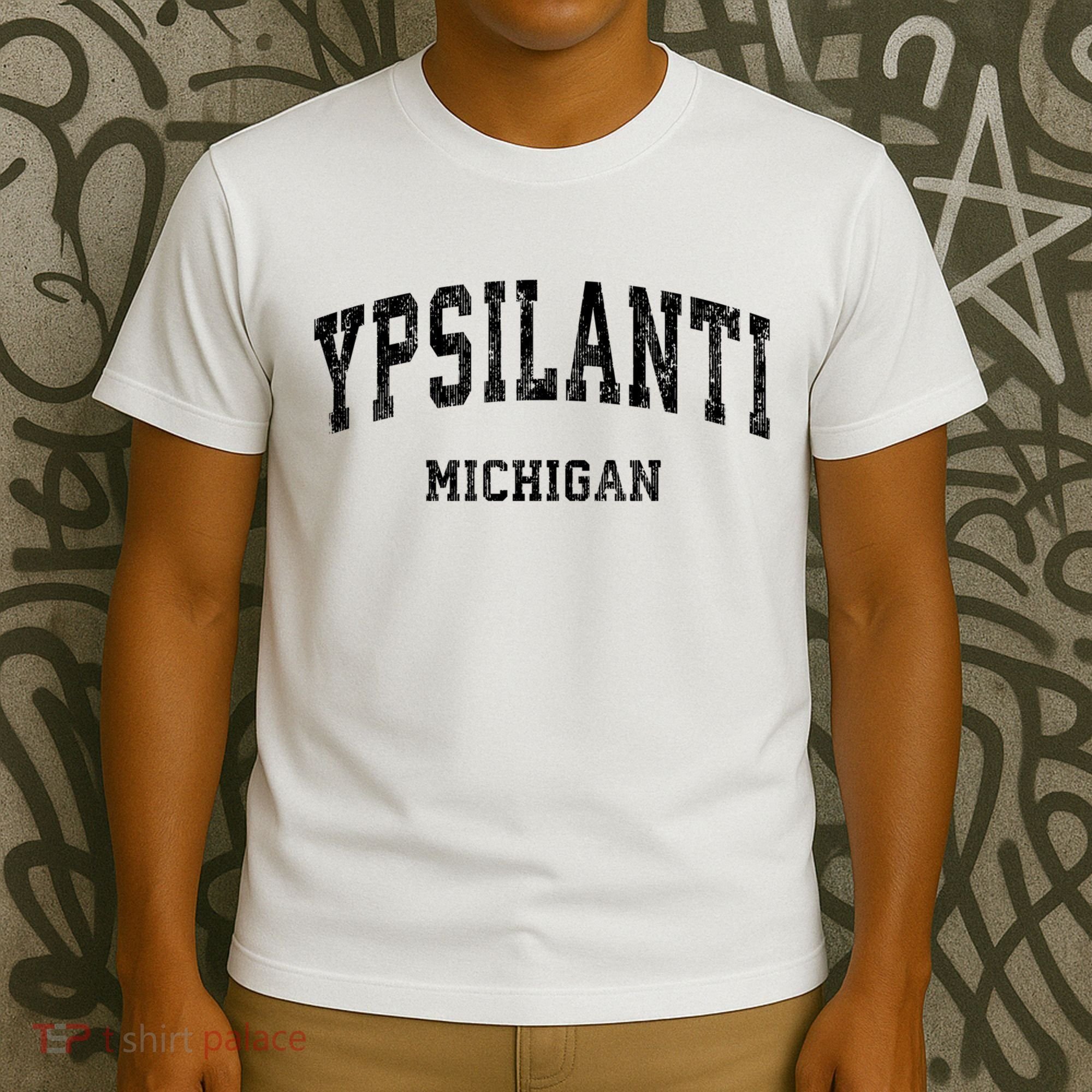 Ypsilanti Michigan MI Vintage Varsity Sports T-Shirt