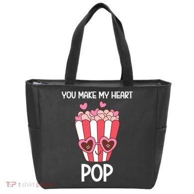 You Make My Heart Pop Funny Popcorn Tote Bag