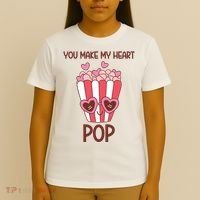 You Make My Heart Pop Funny Popcorn T-Shirt thumb 4