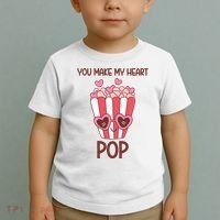 You Make My Heart Pop Funny Popcorn Toddler T-Shirt thumb 2