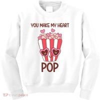 You Make My Heart Pop Funny Popcorn Kids Sweatshirt thumb 0