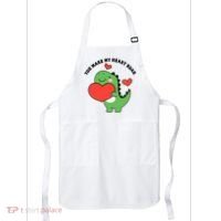 You Make My Heart Roar Valentines Day Cute Dinosaur Apron thumb 0