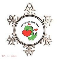 You Make My Heart Roar Valentines Day Cute Dinosaur Ornament thumb 0