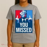 You Missed Middle Finger Donald Trump Usa Patriotic T-Shirt thumb 4