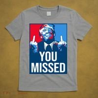 You Missed Middle Finger Donald Trump Usa Patriotic T-Shirt thumb 5