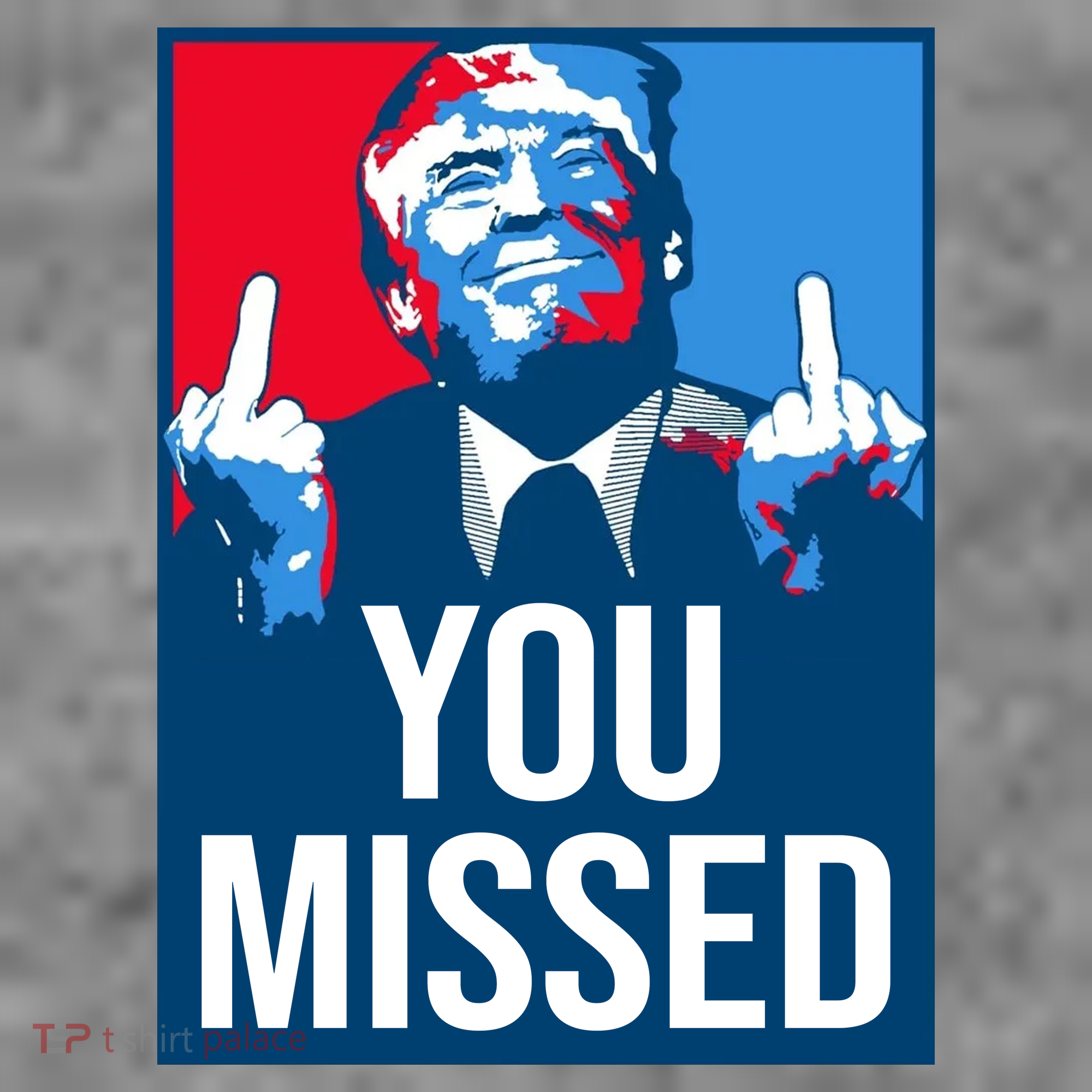 You Missed Middle Finger Donald Trump Usa Patriotic Women's Hoodie