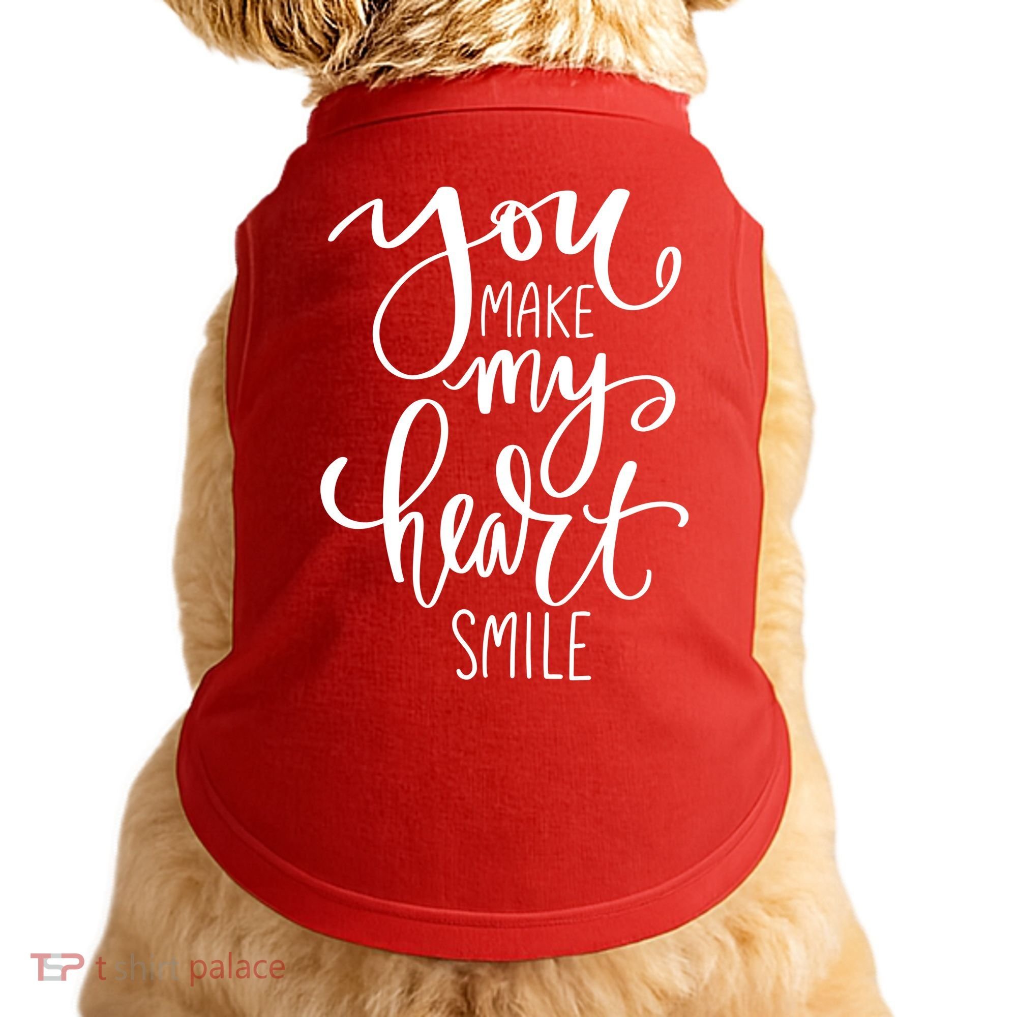 You Make My Heart Smile Cute Gift Doggie Tank