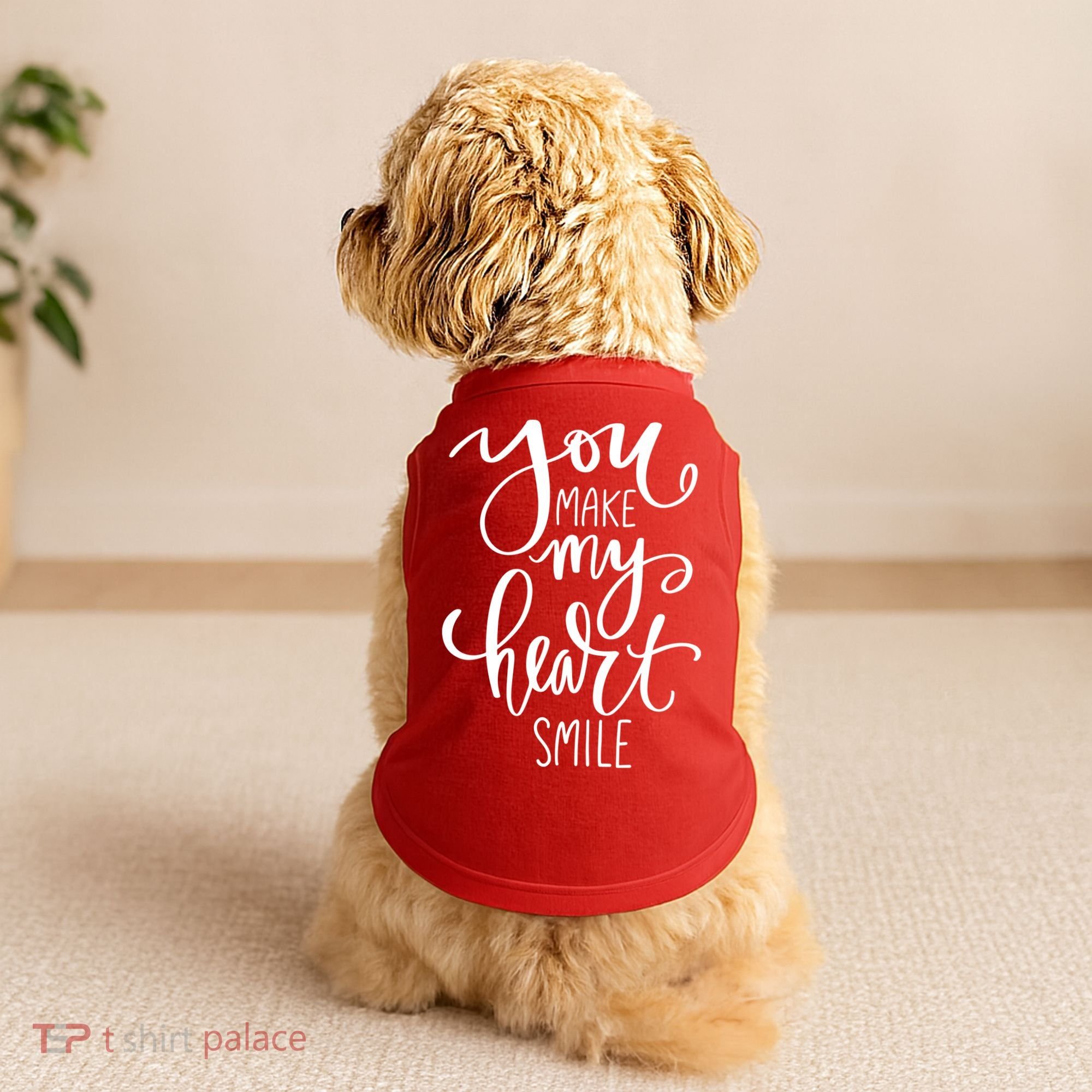 You Make My Heart Smile Cute Gift Doggie Tank