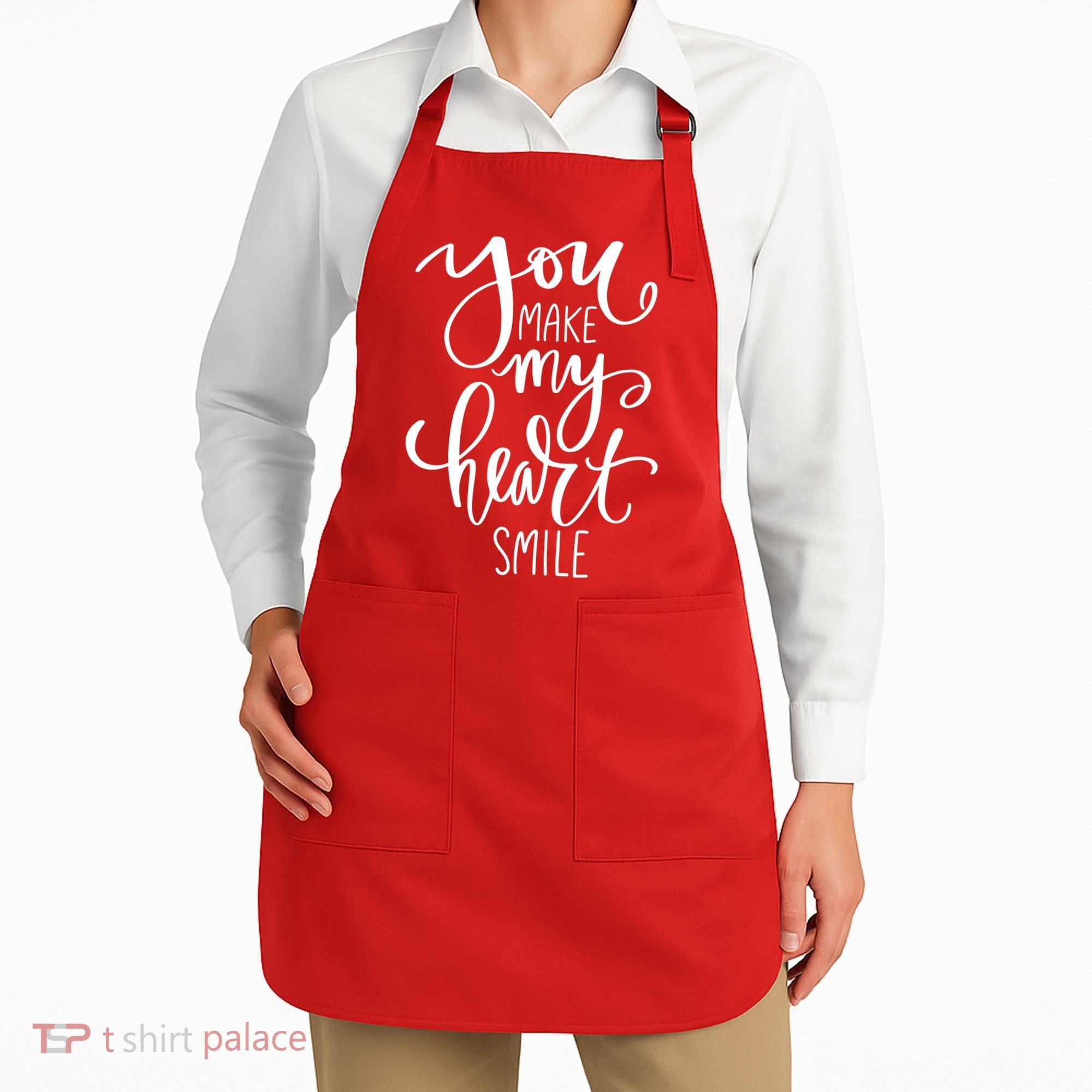 You Make My Heart Smile Cute Gift Apron