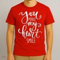 You Make My Heart Smile Cute Gift T-Shirt thumb 3