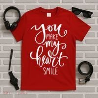 You Make My Heart Smile Cute Gift T-Shirt thumb 5