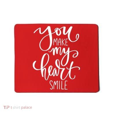 You Make My Heart Smile Cute Gift Mousepad
