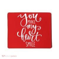 You Make My Heart Smile Cute Gift Mousepad thumb 0