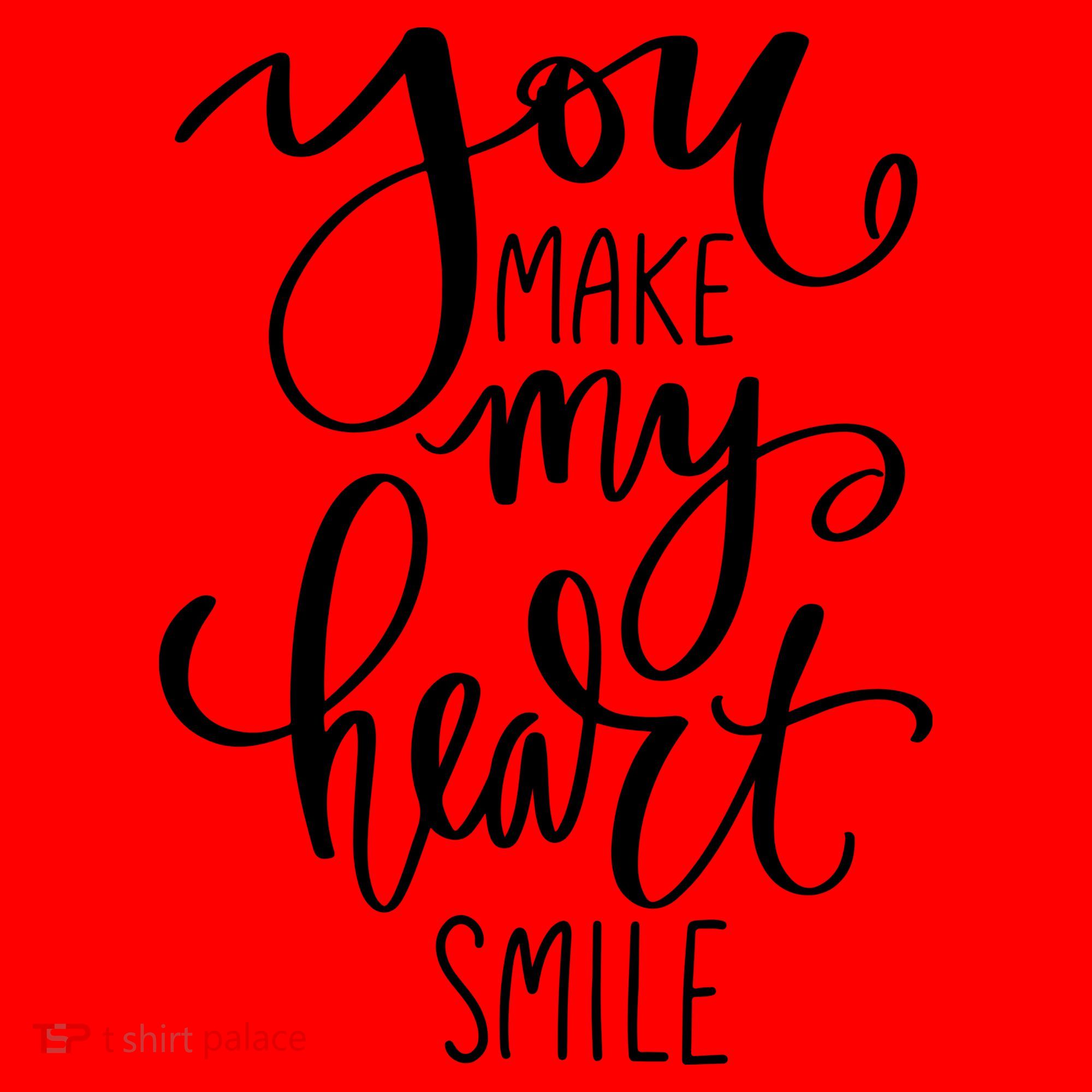 You Make My Heart Smile Cute Gift Santa Hat