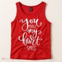 You Make My Heart Smile Cute Gift Tank Top thumb 2