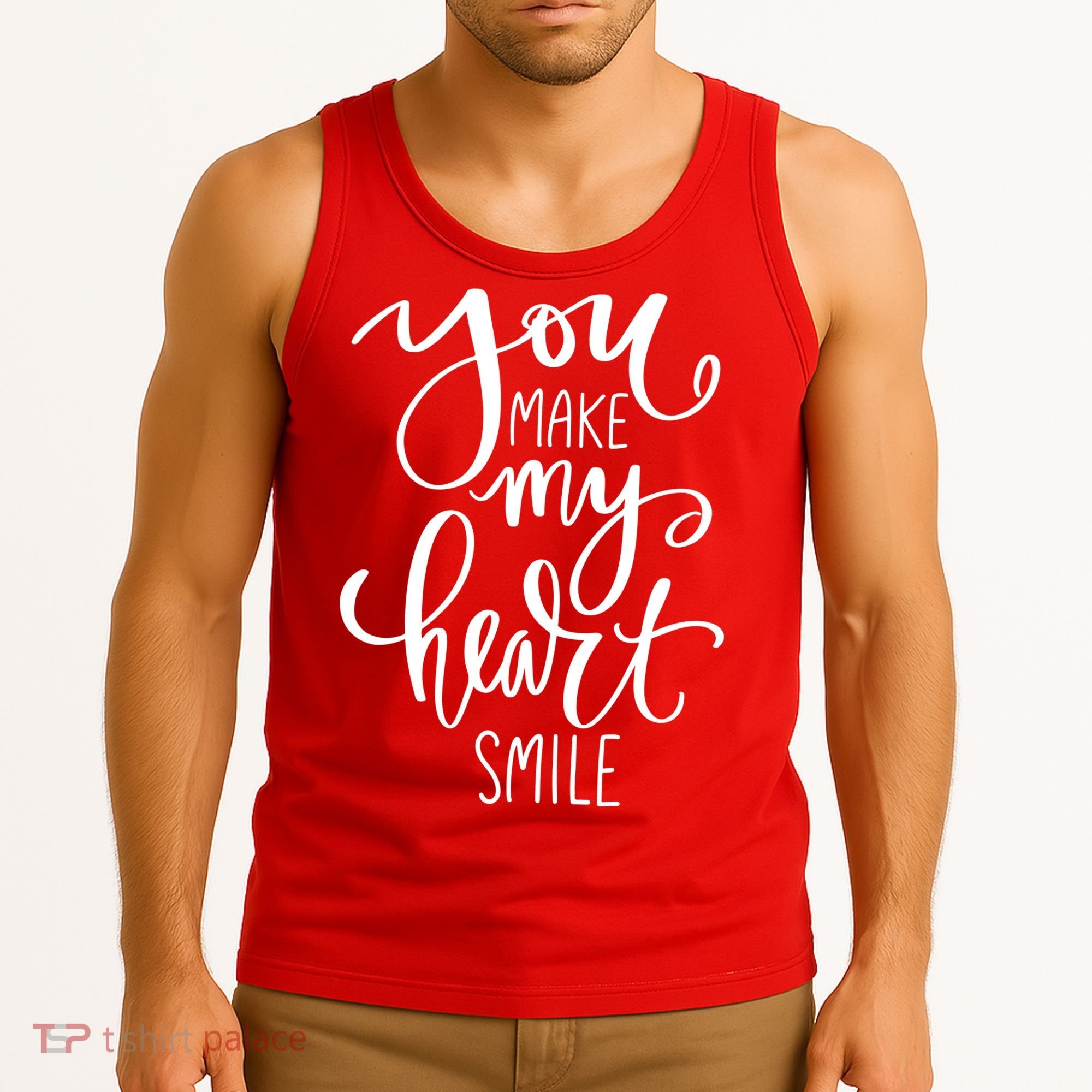 You Make My Heart Smile Cute Gift Tank Top