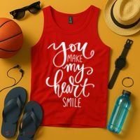 You Make My Heart Smile Cute Gift Tank Top thumb 4
