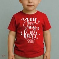 You Make My Heart Smile Cute Gift Toddler T-Shirt thumb 2
