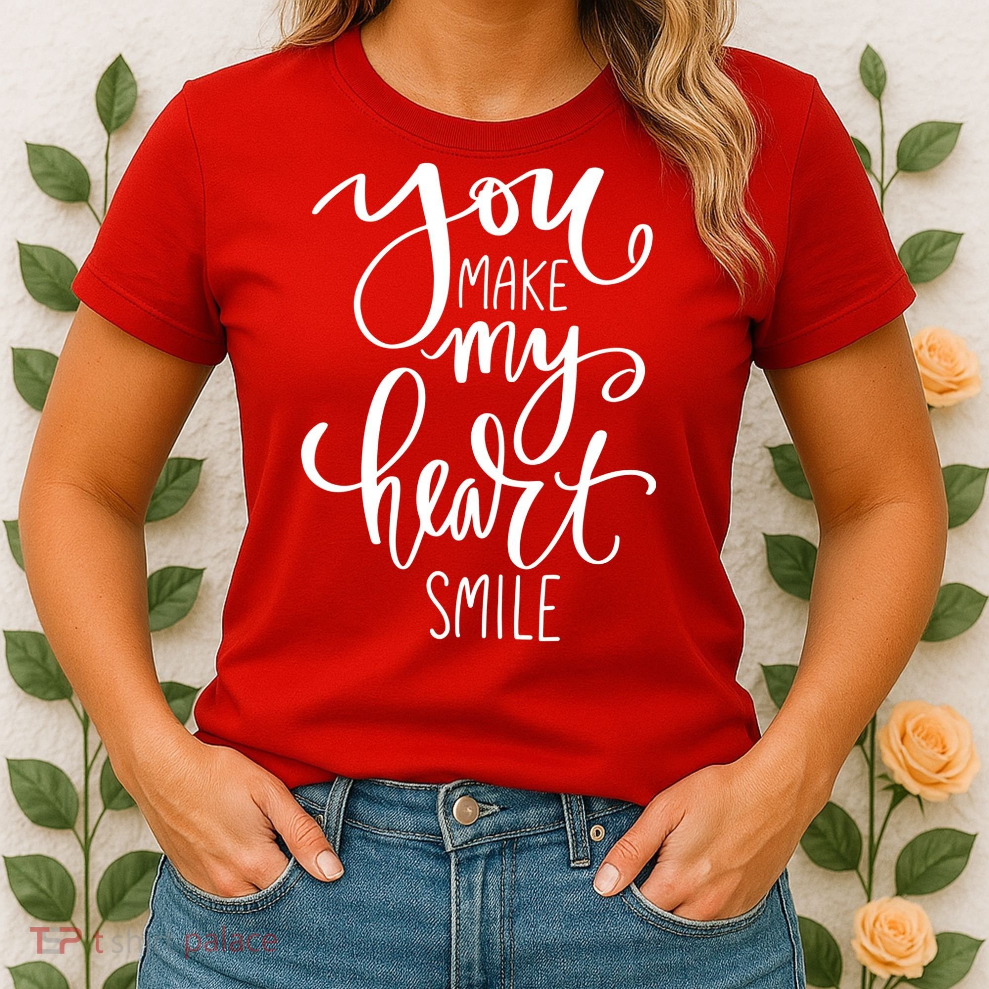 You Make My Heart Smile Cute Gift Women's T-Shirt